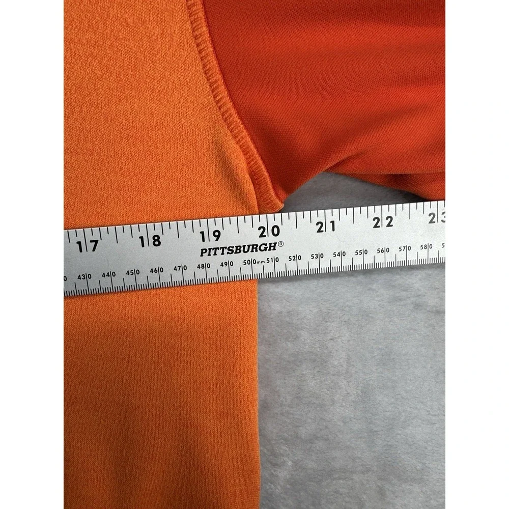 Nike Clemson Tigers Dri Fit 1/4 Zip LS Pullover Orange Team Issued Men's‎ Size S